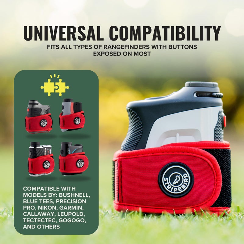 Stripebird - 2.0 Slim Golf Magnetic Rangefinder Strap (Red - Form Fitting & No Buckle Strap) - Golf Range Finder Magnetic Strap - Range Finder Golf Magnetic - Image 5